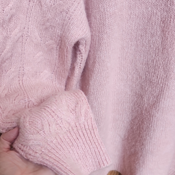 Cable Knit Turtleneck Sweater By LOVE ELLIE - Picture 6 of 6